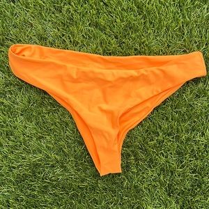 Orange Bikini Bottom; Size Large